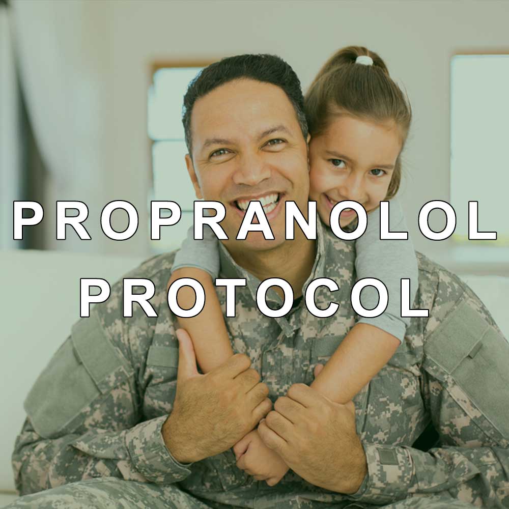 Soldier with PTSD receiving Propranolol PTSD Treatments